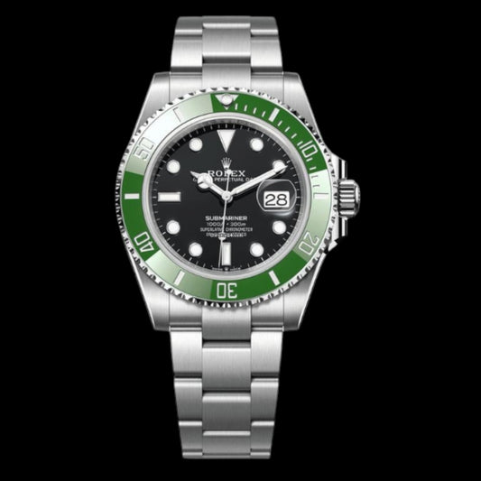 Rolex Submariner Date Green Bezel Black Dial Oyster Bracelet "Starbucks" | Ref. 126610LV