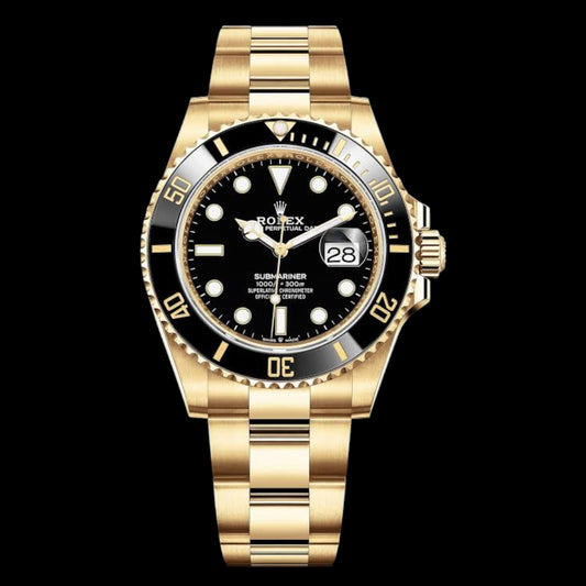 Rolex Submariner Date Yellow Gold Black Dial Black Bezel Oyster Bracelet | Ref. 126618LN