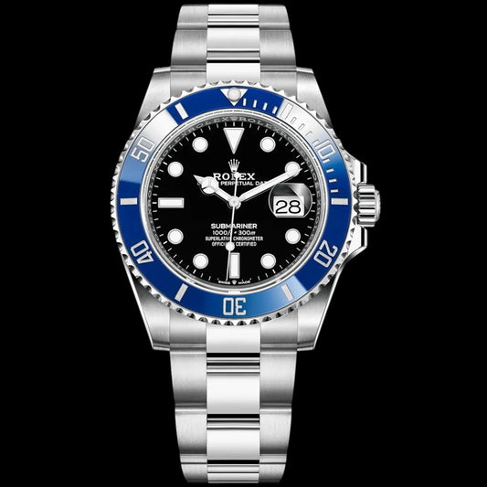Rolex Submariner Date Cookie Monster 41mm Black Dial Blue Ceramic Bezel 18k White Gold | Ref. 126619LB