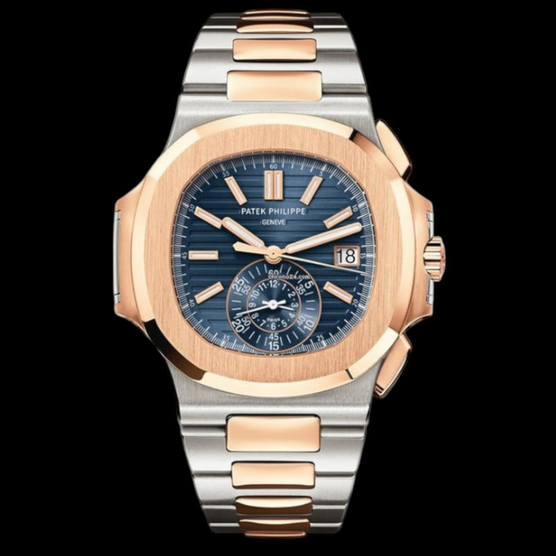 Patek Philippe Nautilus Chronograph Blue Dial Two-Tone Bracelet | Ref. 5980/1AR-001