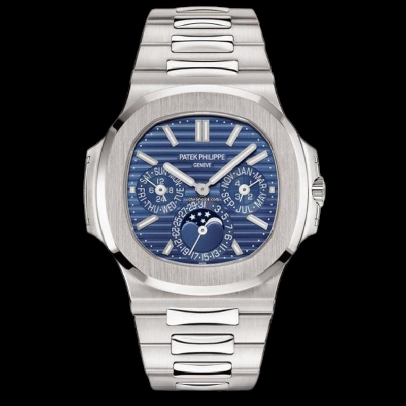 Patek Philippe Nautilus Perpetual Calendar Blue Dial White Gold Bracelet | Ref. 5740/1G-001