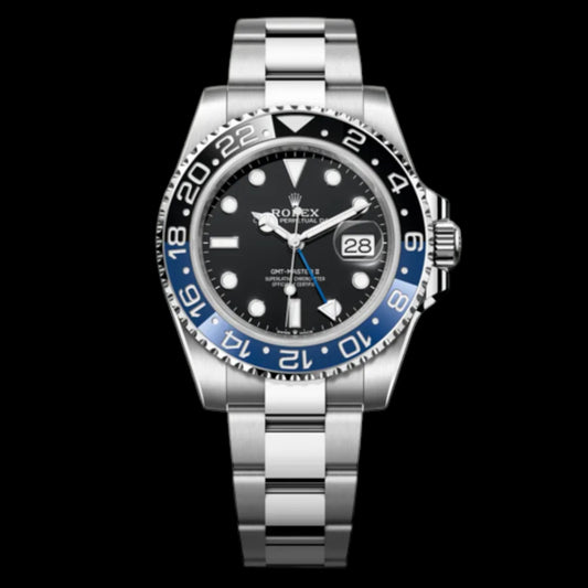 Rolex GMT-Master II Black & Blue Bezel Oyster Bracelet "Batman" | Ref. 126710BLNR